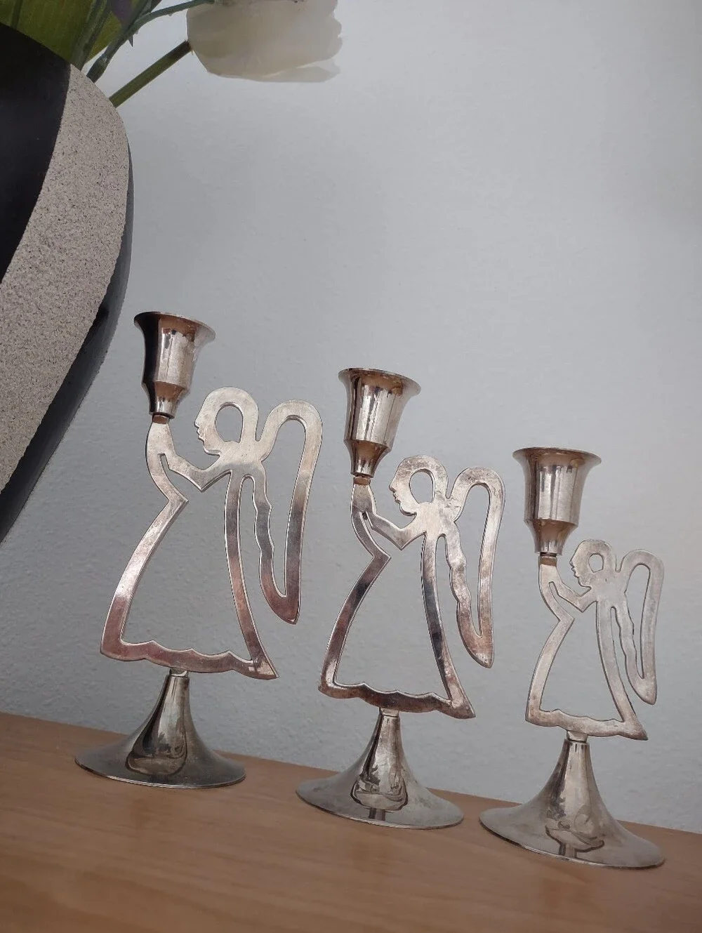 Silver Plated Candle Stick Holders